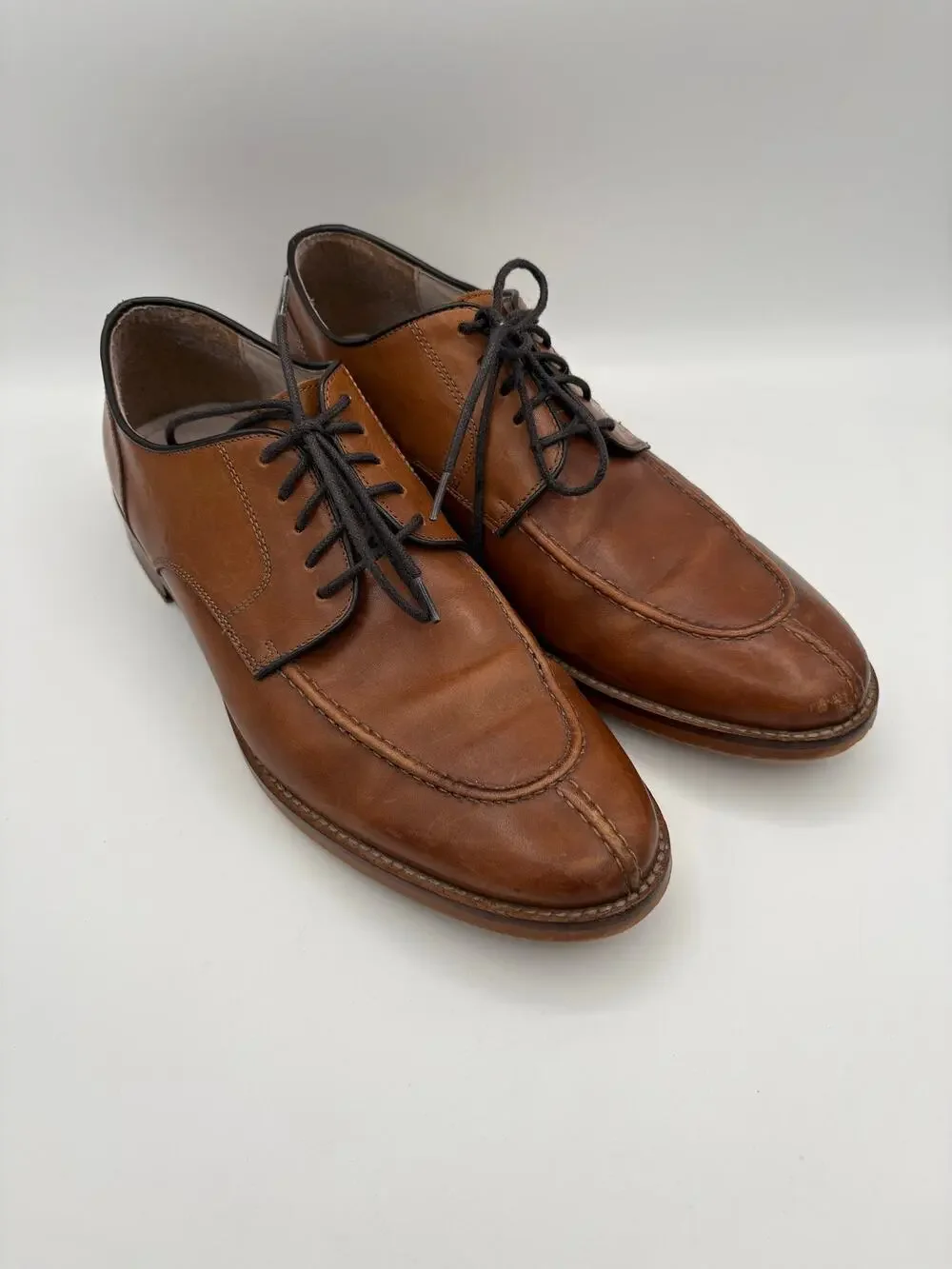 Joseph Abboud Browwn Leather Oxford Dress Shoes Size 9.5